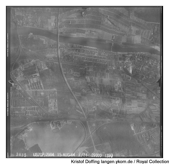 Wilhelmstrasse, Langen und Hessen Luftbilder Hessen der US Air Force